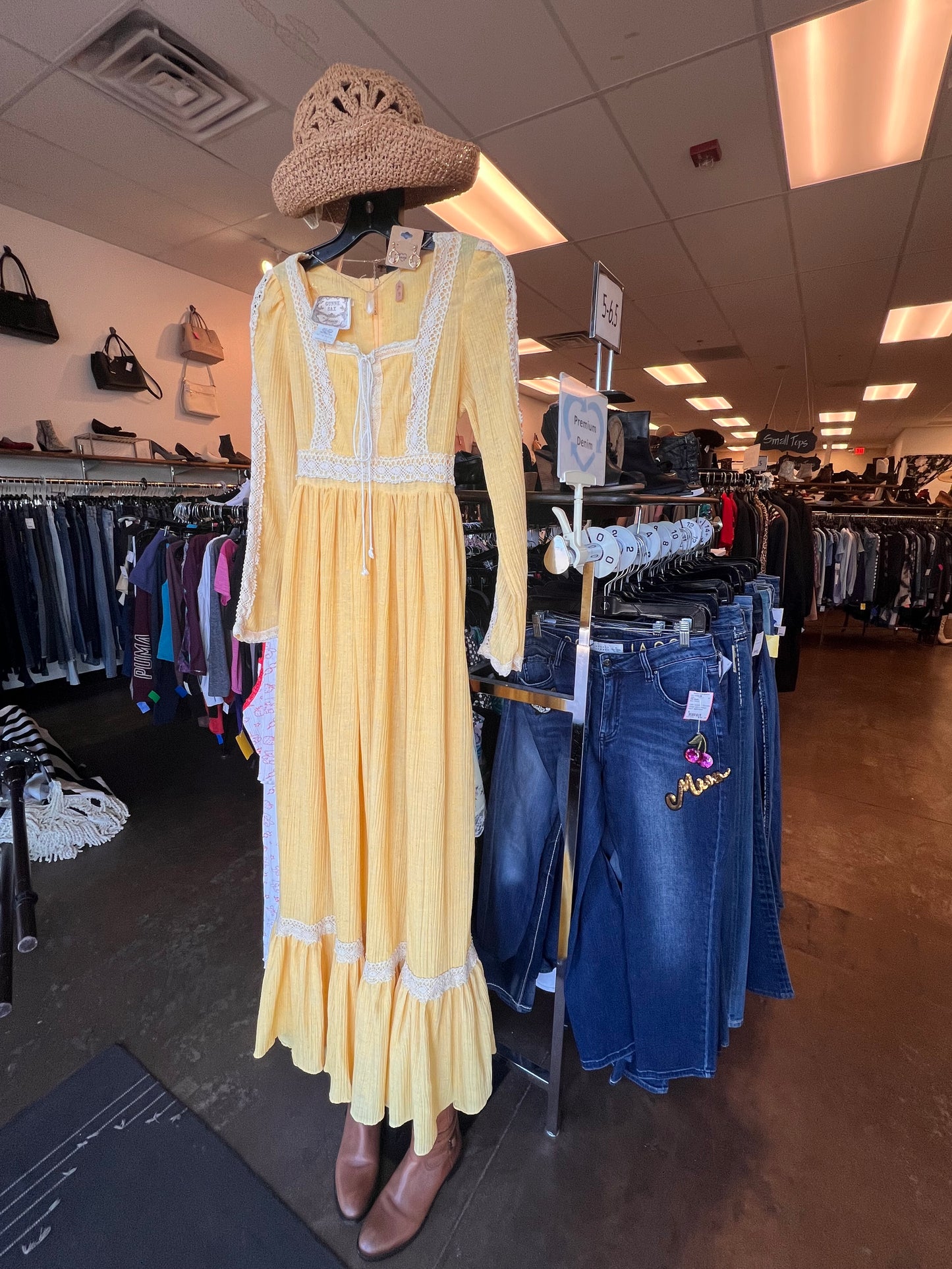 Gunne Sax 1970s prairie inspired dress