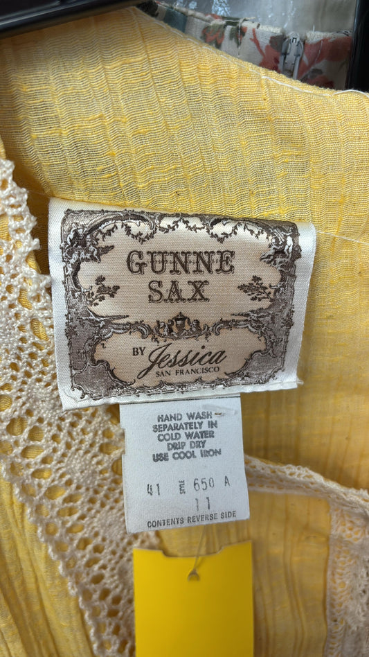 Gunne Sax 1970s prairie inspired dress