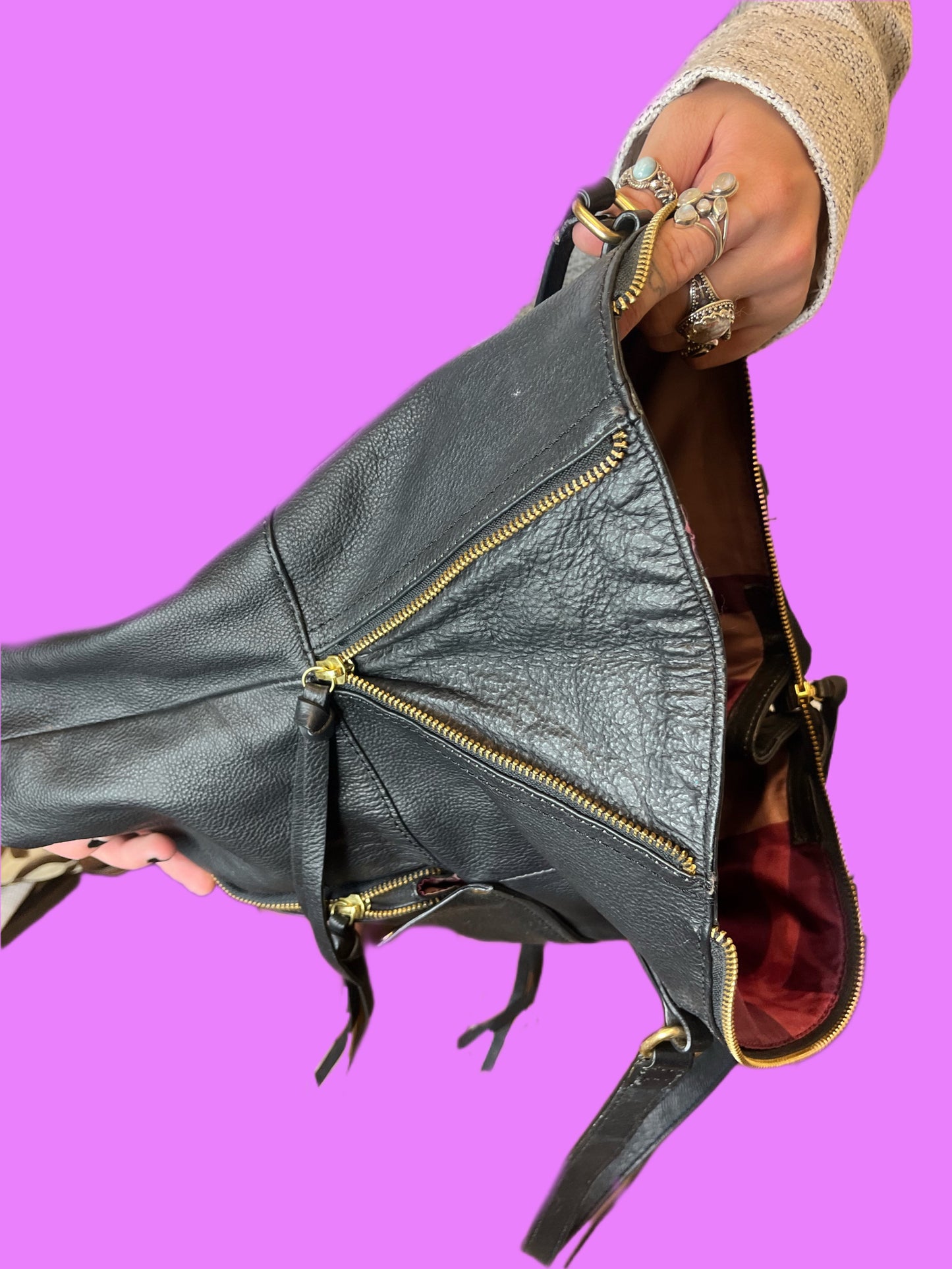 Kooba Black Leather Carryall